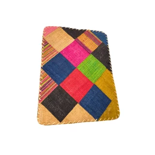 Sous-Plat Patchwork en Feuilles de Bananier