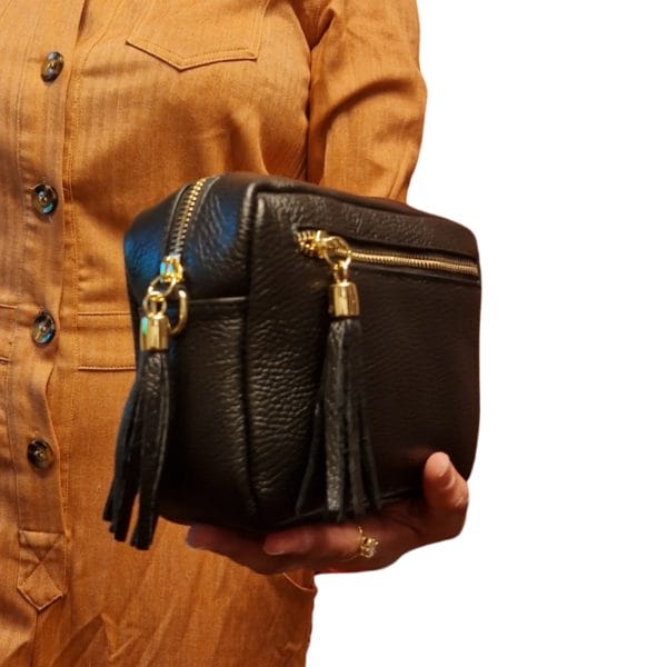 Sac en Cuir Italien Noir