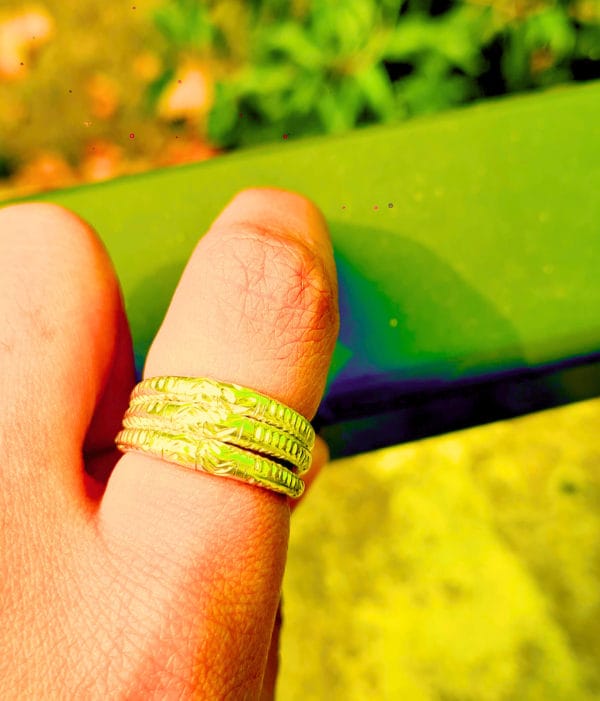 Lot de deux bague en Or 18k 17g – Image 2