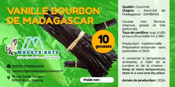 10 gousses de Vanille bourbon de Madagascar 16-18cm Gourmet/Premium/Collection VAVASAHA – Image 9