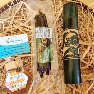 Pack-coffret KADÔ découverte MM- 250gr miel Litchi et 10 gousses de vanille de Madagascar