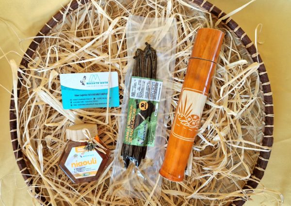 Pack-coffret KADÔ découverte MM 250gr miel Niaouli et 5 gousses de vanille de Madagascar