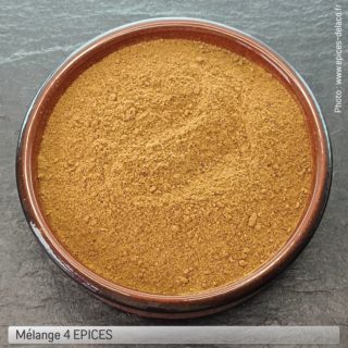 4 EPICES 250g L ... mélange d'épices, herbes aromatiques, condiments, piments