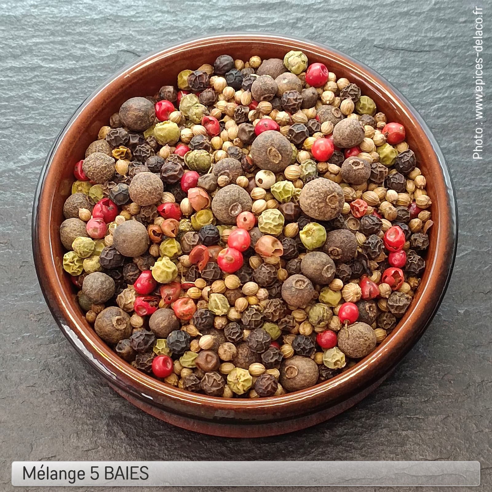 5 BAIES 800g PRO ... mélange d'épices, herbes aromatiques, condiments, piments