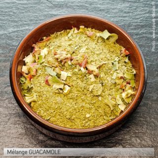 GUACAMOLE 95g M ... mélange d'épices, herbes aromatiques, condiments, piments
