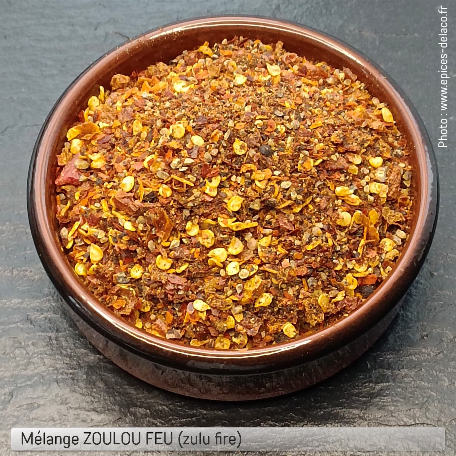 ZOULOU FEU (zulu fire) 110g M ... mélange d'épices, herbes aromatiques, condiments, piments