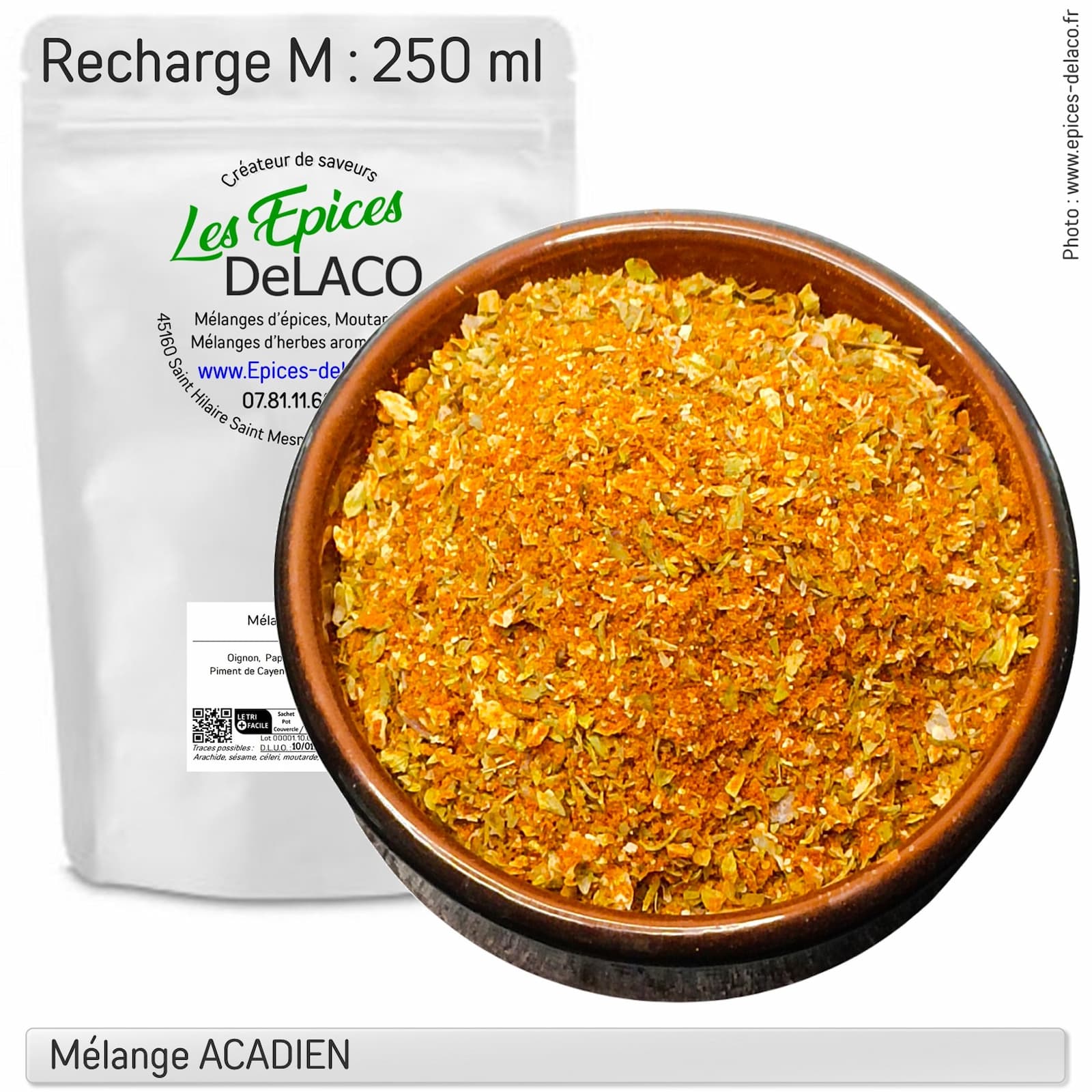 ACADIEN 100g M...mélange d'épices, herbes aromatiques, condiments, piments – Image 3