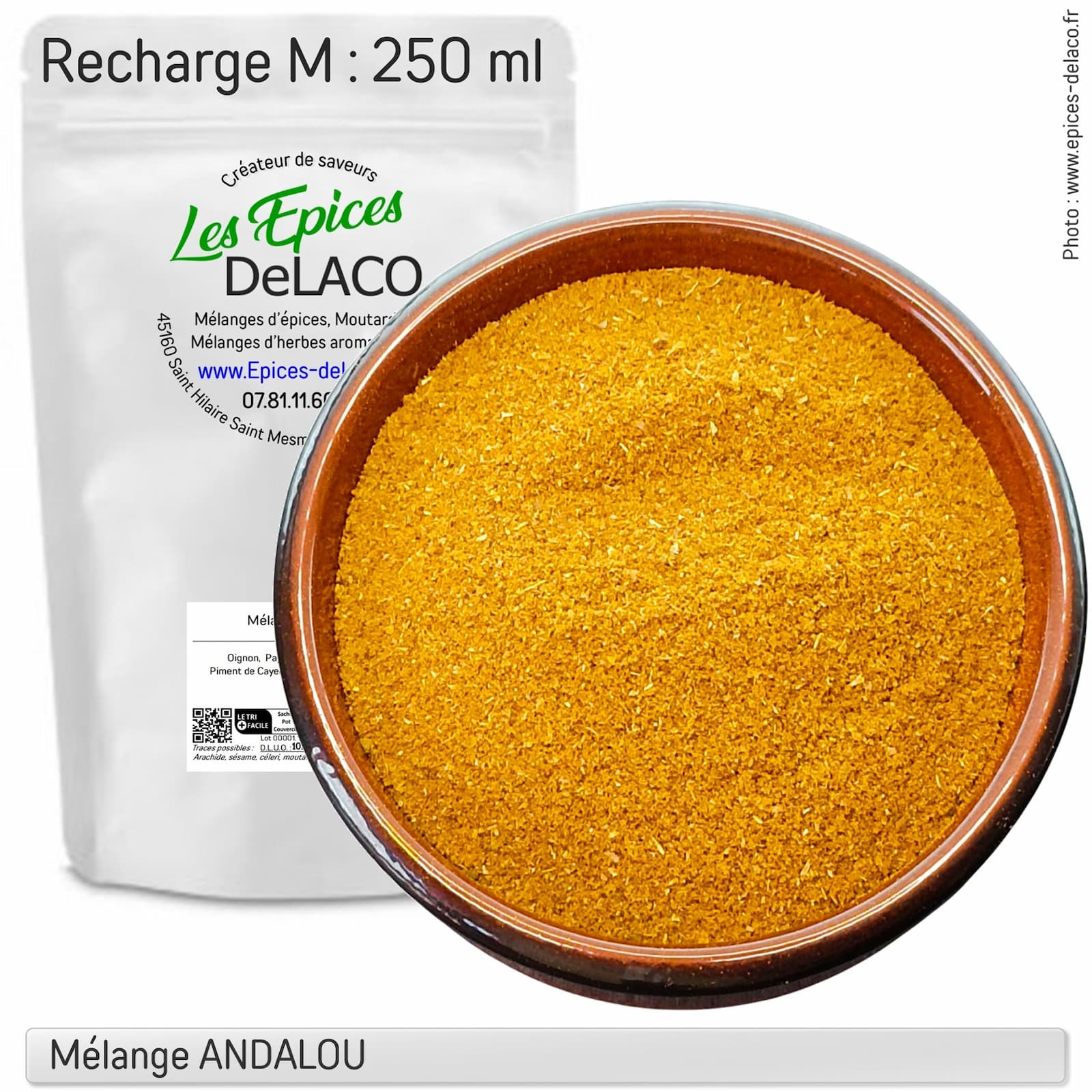 ANDALOU 100g M ... mélange d'épices, herbes aromatiques, condiments, piments – Image 3