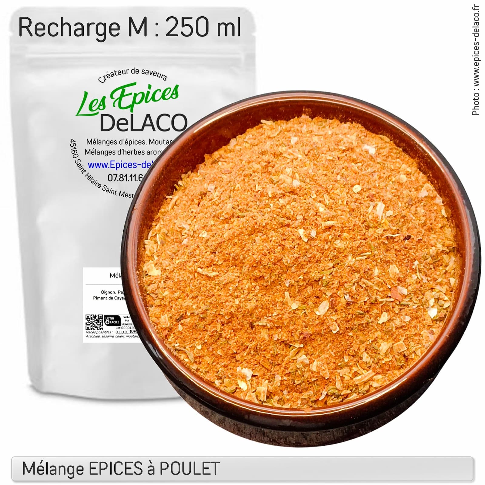 EPICES A POULET 135g M ... mélange d'épices, herbes aromatiques, condiments, piments – Image 3