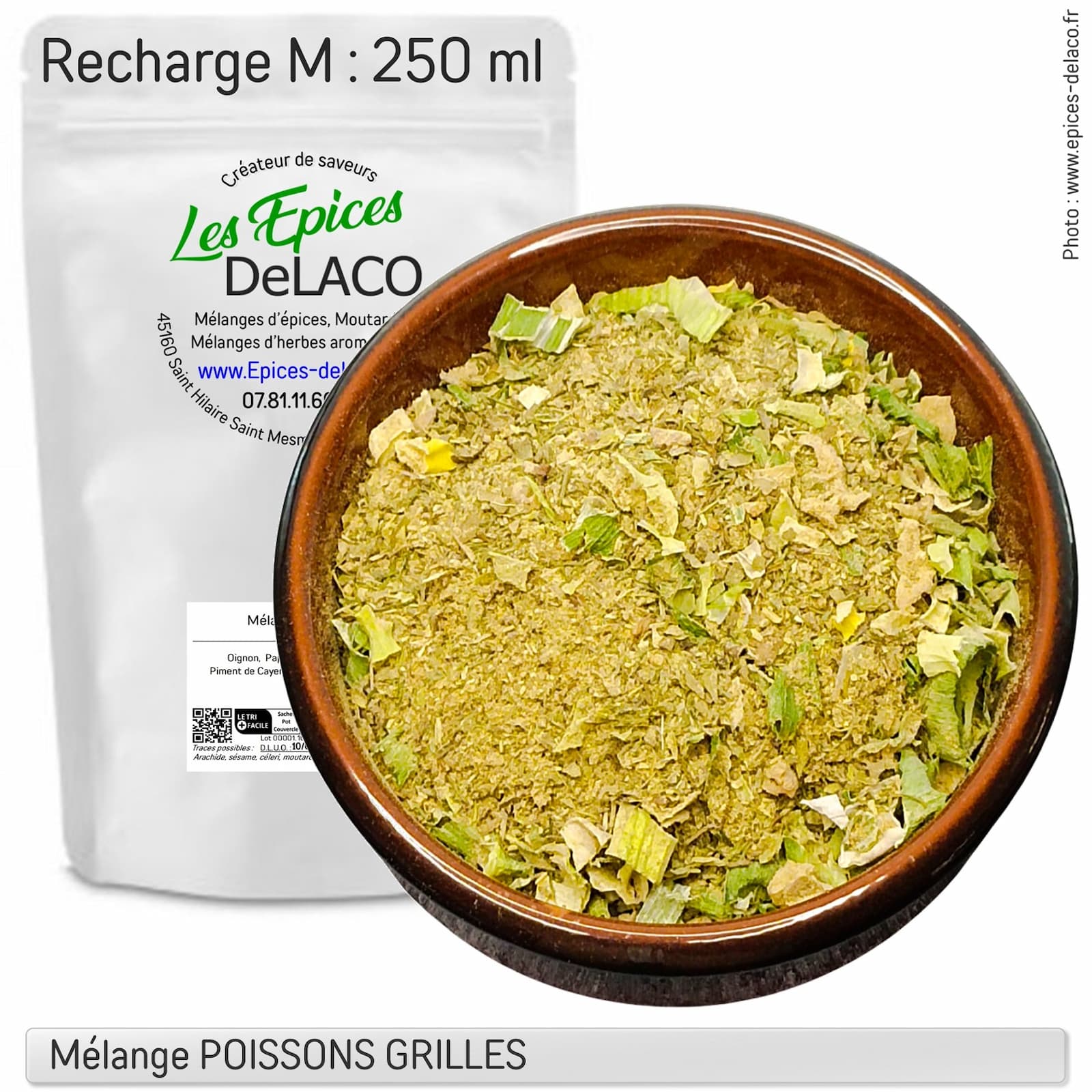 POISSONS GRILLES 65g M ... mélange d'épices, herbes aromatiques, condiments, piments – Image 3