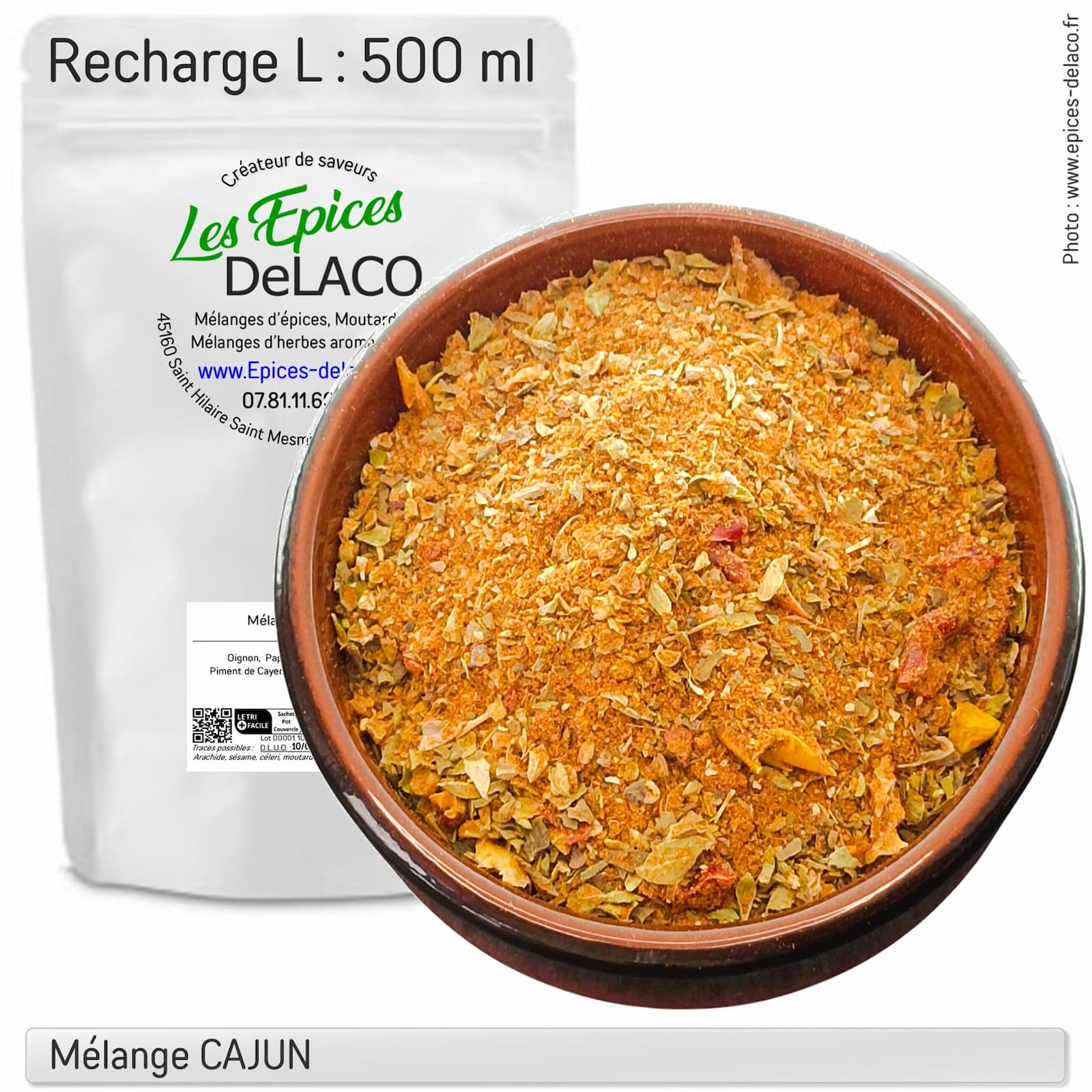 CAJUN 200g L ... mélange d'épices, herbes aromatiques, condiments, piments – Image 3