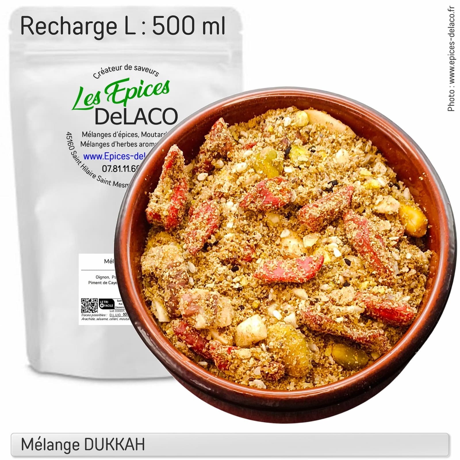 DUKKAH 310g L ... mélange d'épices, herbes aromatiques, condiments, piments – Image 3