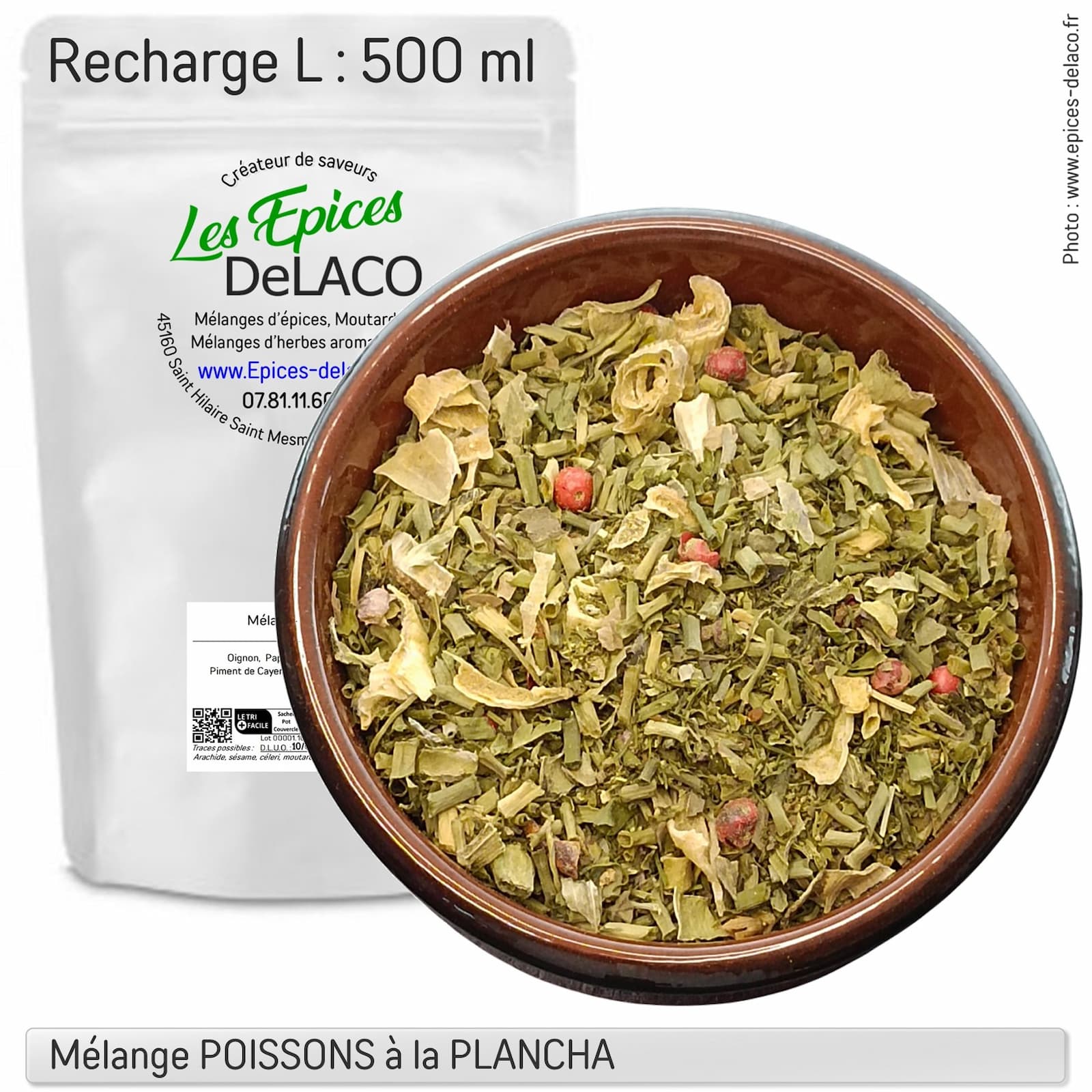 POISSON A LA PLANCHA 140g L ... mélange d'épices, herbes aromatiques, condiments, piments – Image 3