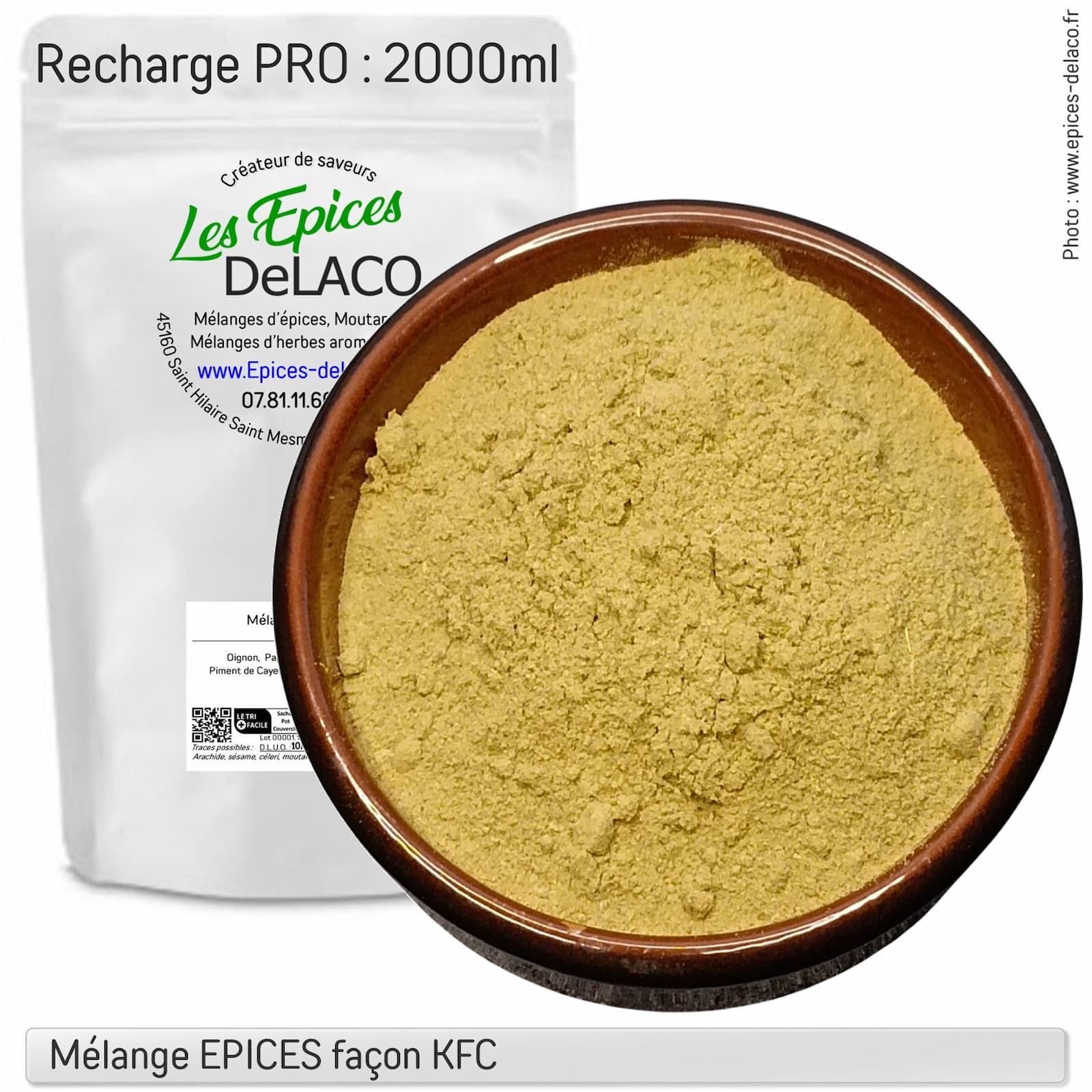 EPICES A POULET 880g PRO ... mélange d'épices, herbes aromatiques, condiments, piments – Image 3