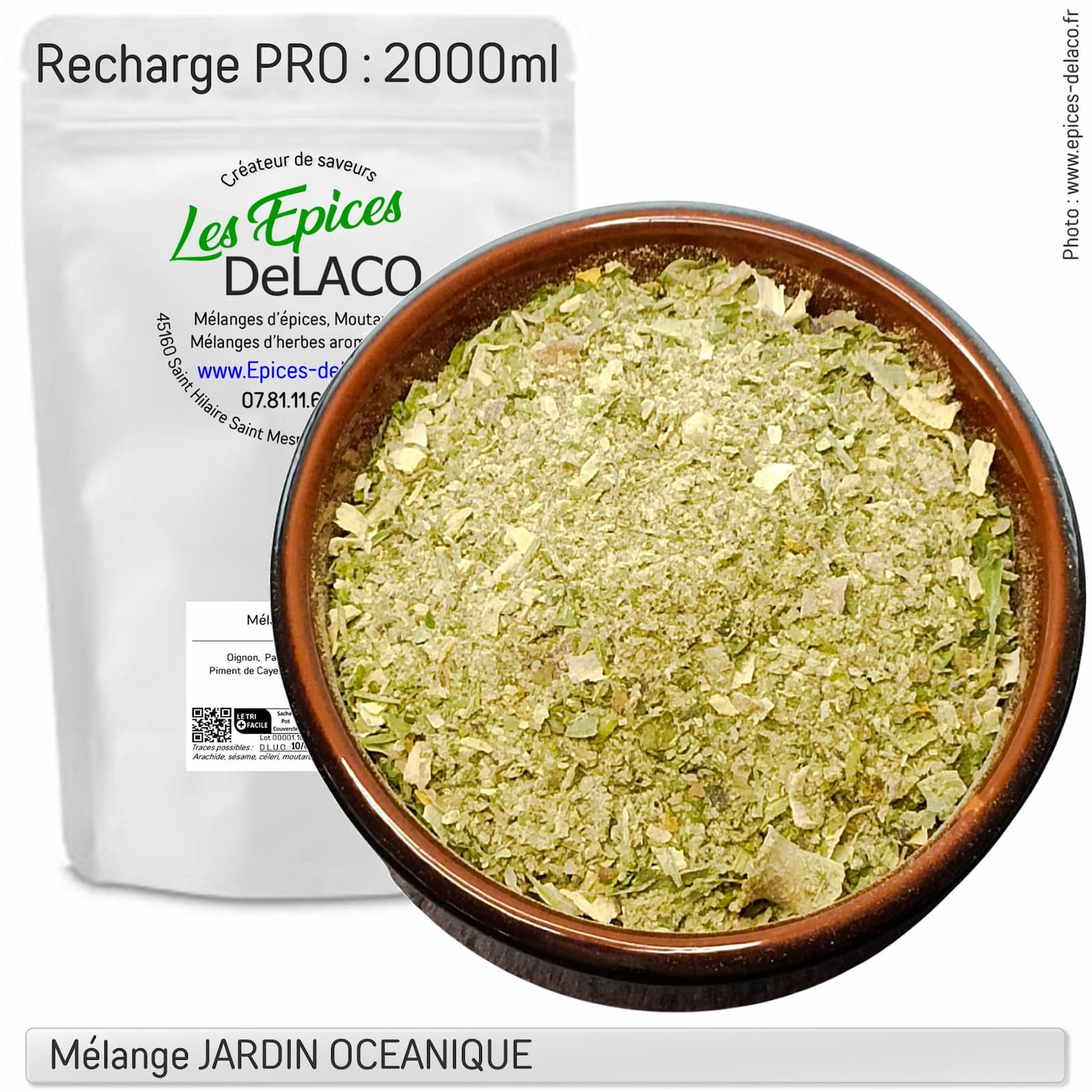 JARDIN OCEANIQUE 720g PRO ... mélange d'épices, herbes aromatiques, condiments, piments – Image 3