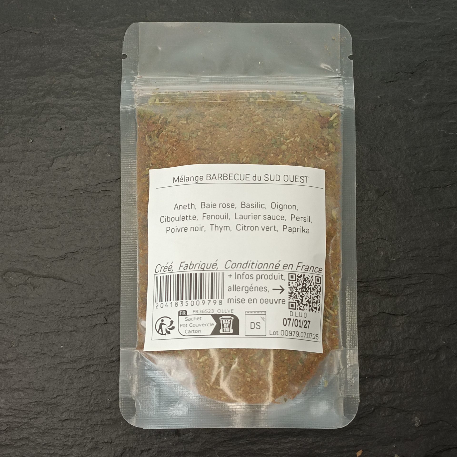 BBQ DU SUD OUEST 160g L ... mélange d'épices, herbes aromatiques, condiments, piments – Image 5