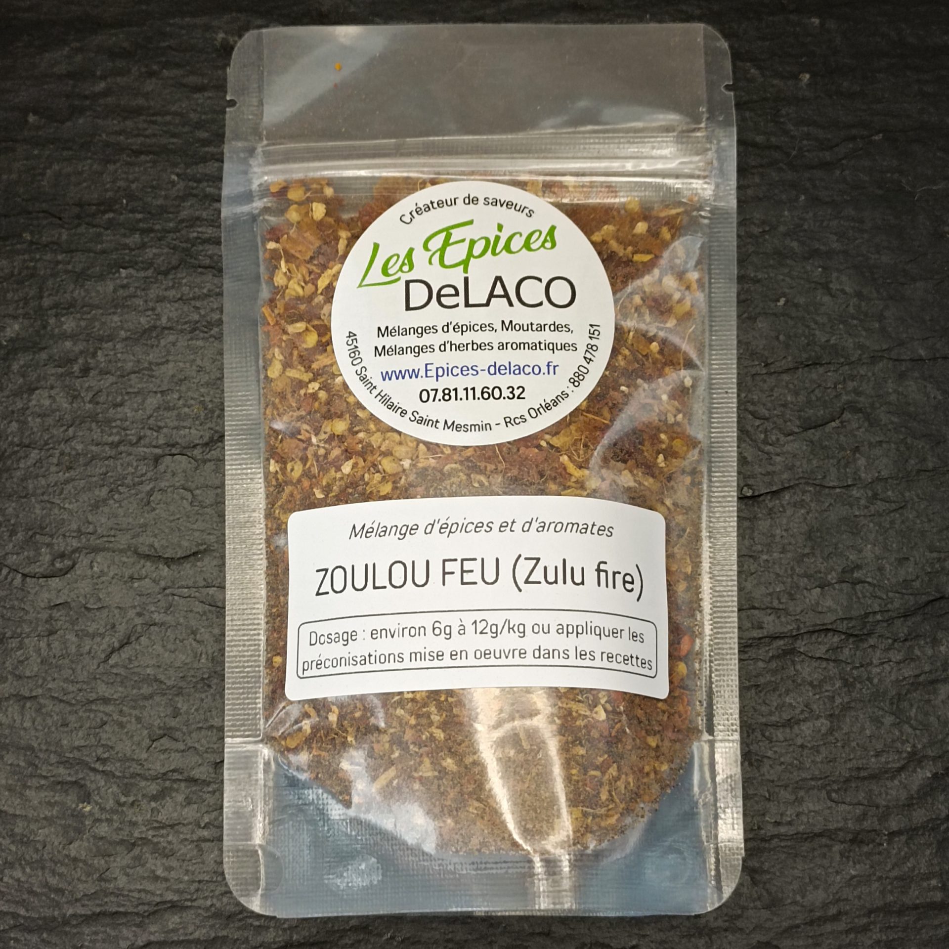 ZOULOU FEU (zulu fire) 110g M ... mélange d'épices, herbes aromatiques, condiments, piments – Image 4