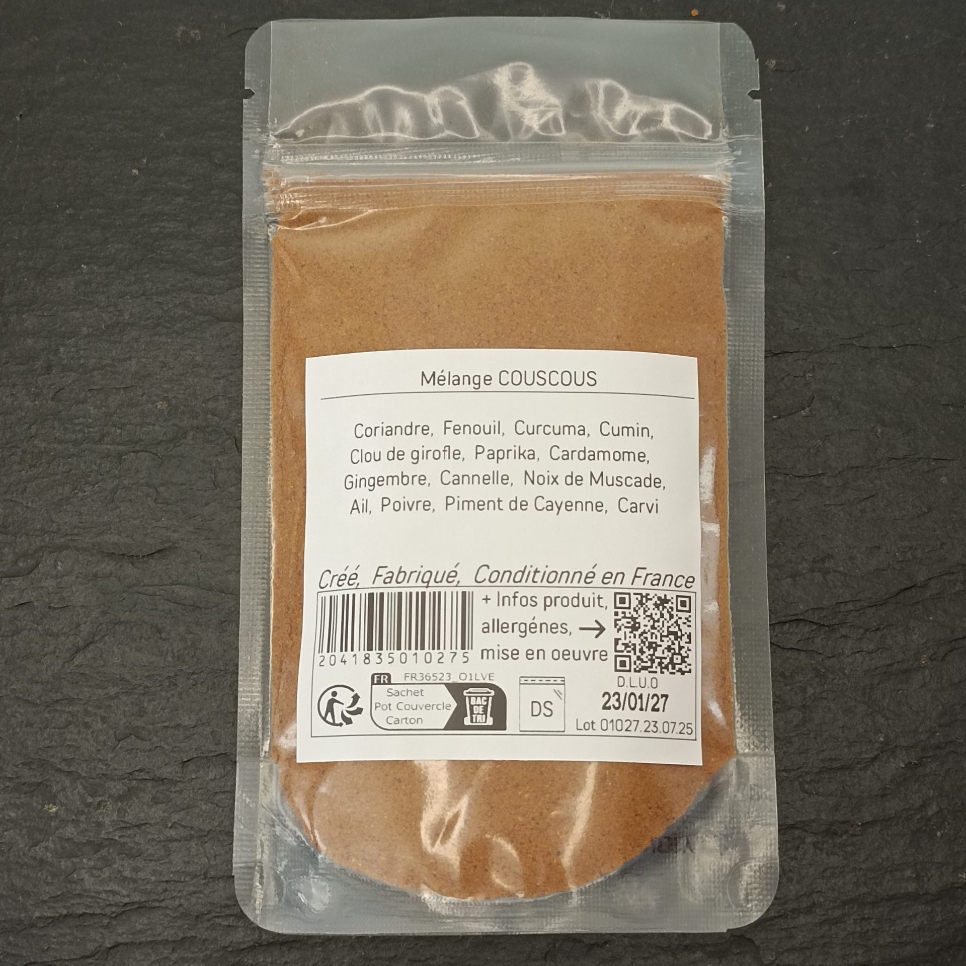 COUSCOUS 440g XL ... mélange d'épices, herbes aromatiques, condiments, piments – Image 5