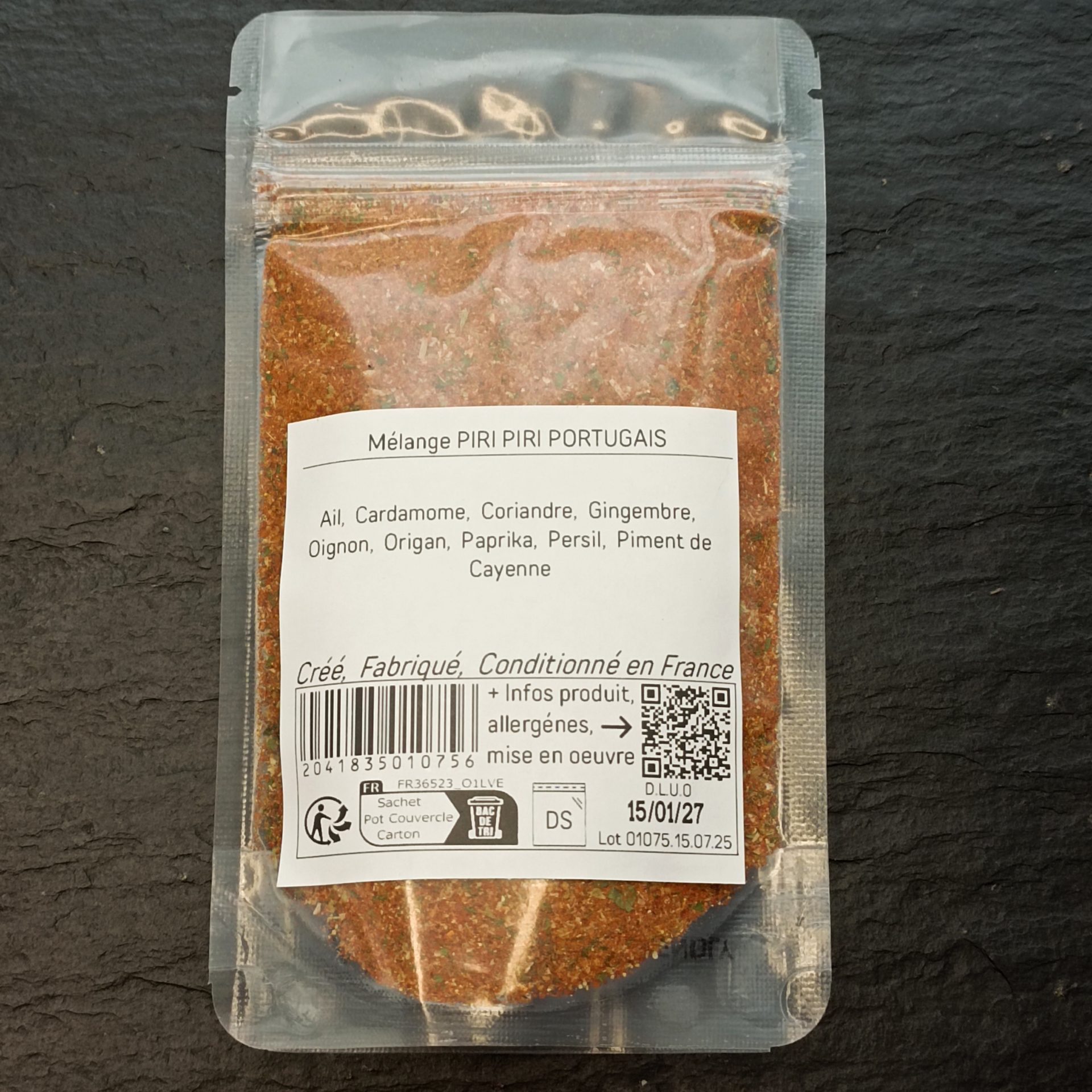PIRI PIRI PORTUGAIS 400g XL ... mélange d'épices, herbes aromatiques, condiments, piments – Image 5